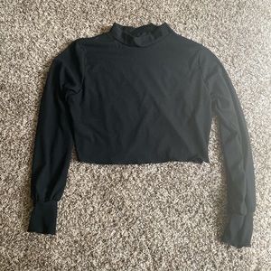 Long sleeved black top